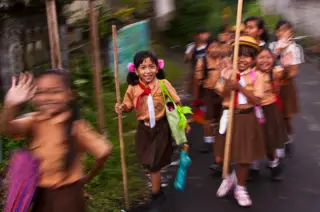 A group of children wearing scout uniform in Bali; August 2010.jpg